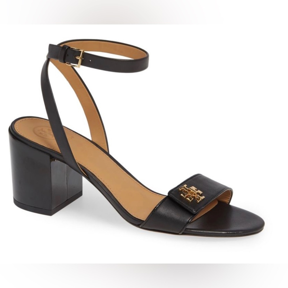 Tory Burch Kira Heeled Strappy Sandal size 8.5 black